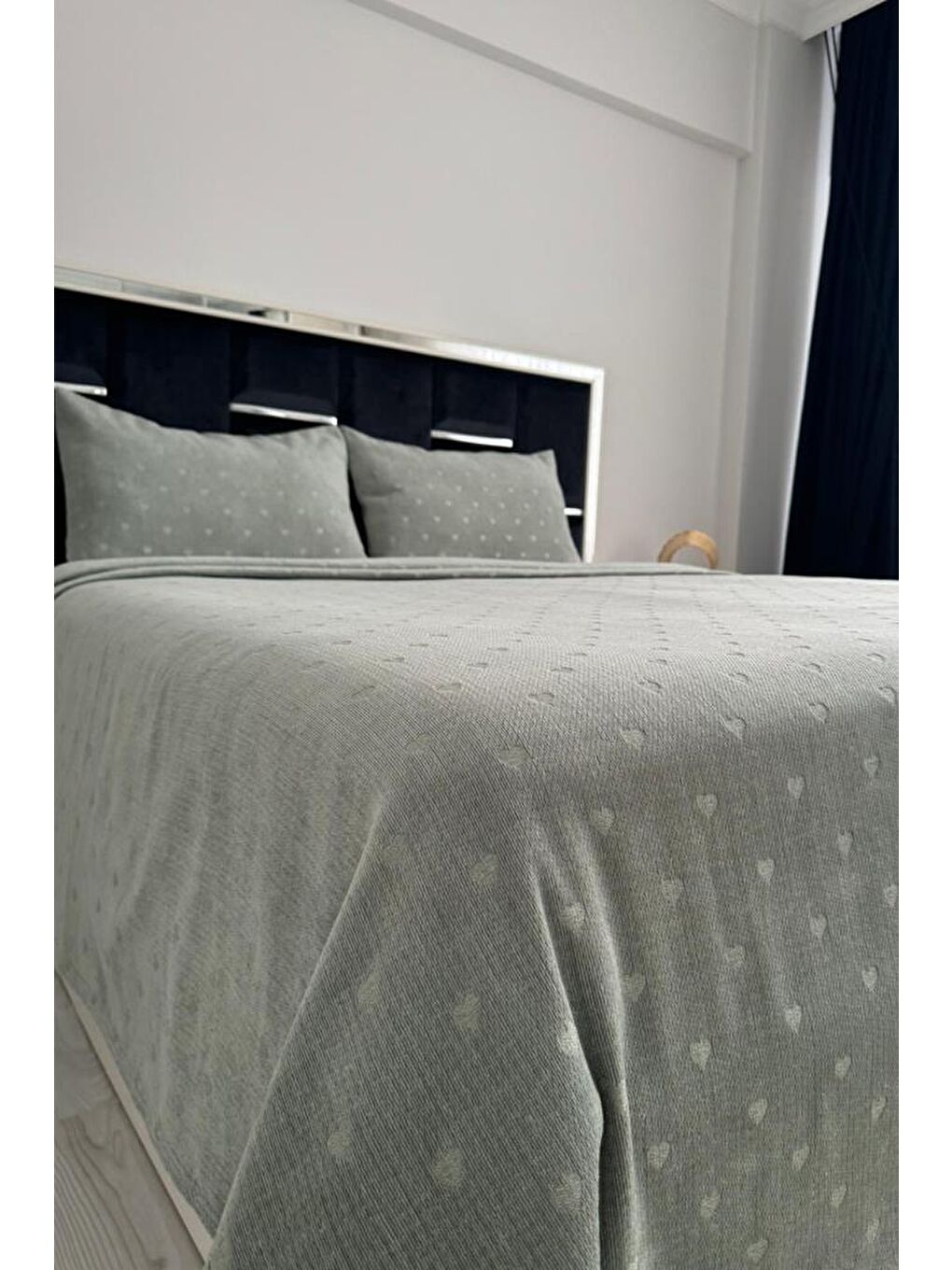 Karışık Gemila 3 Parça Çift Kişilik Yatak Örtüsü 235x250 cm-4