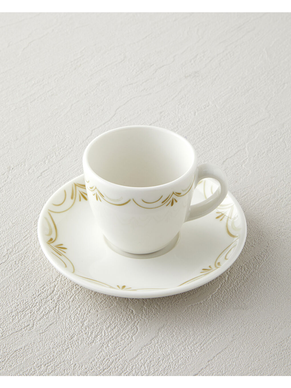 Whispering Bone Porselen 4 Parça 2 Kişilik Kahve Fincan Takımı 90 ml Yeşil-2