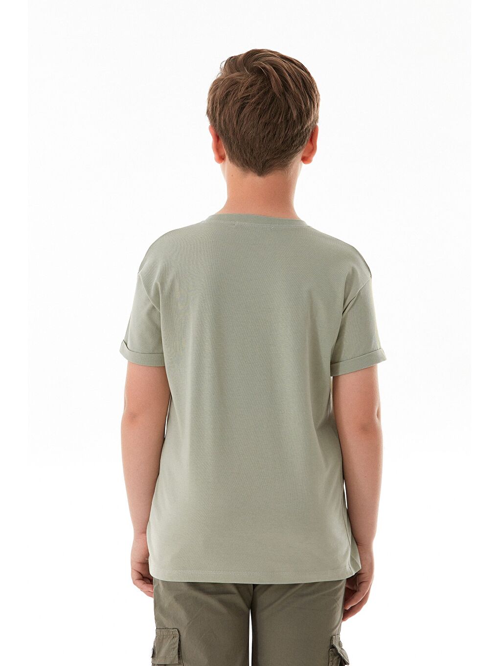 Turkuaz Own Way Yazı Baskılı Erkek Çocuk Tişört-2