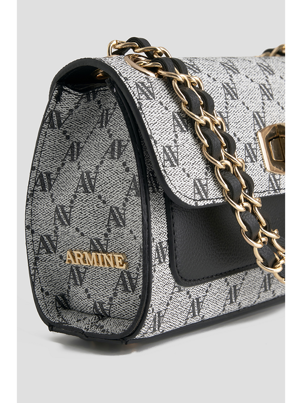 Noktalı Çanta Gri-1