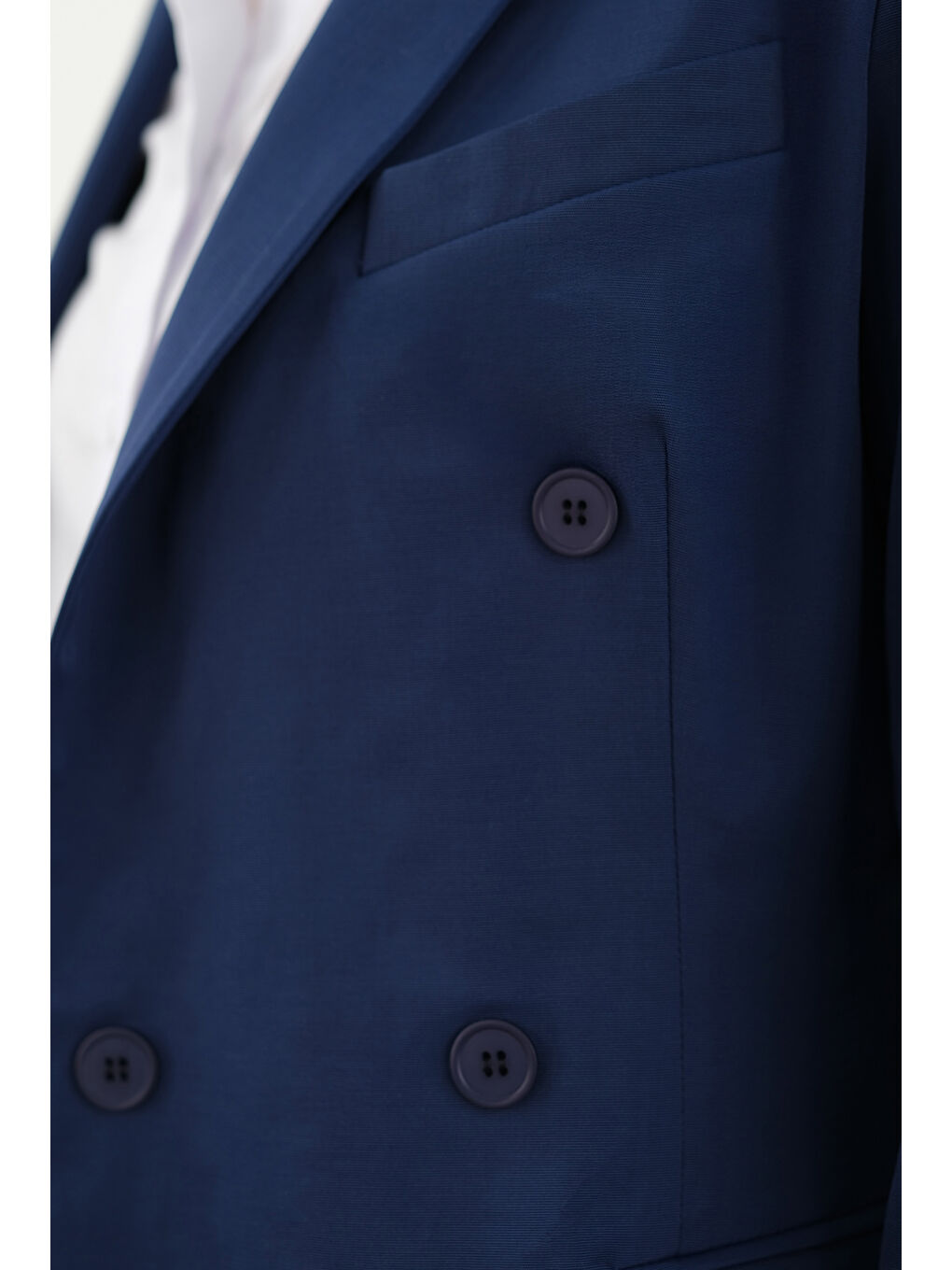 Bele Oturtmalı Ceket Gece Mavi-3