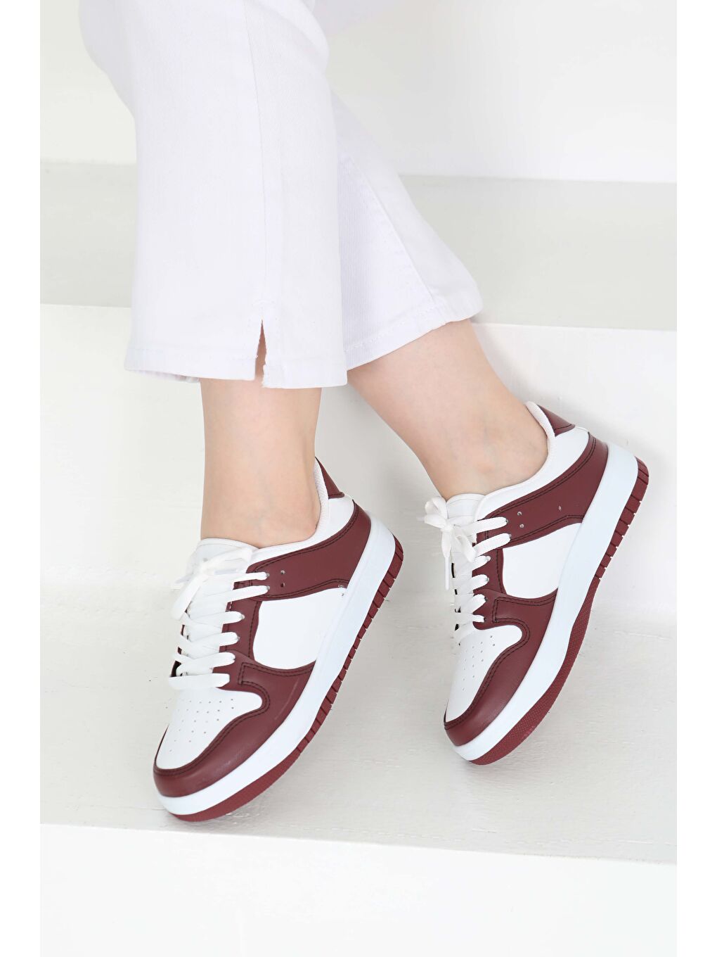 Kadın Bordo Spor Ayakkabı - 27090-1