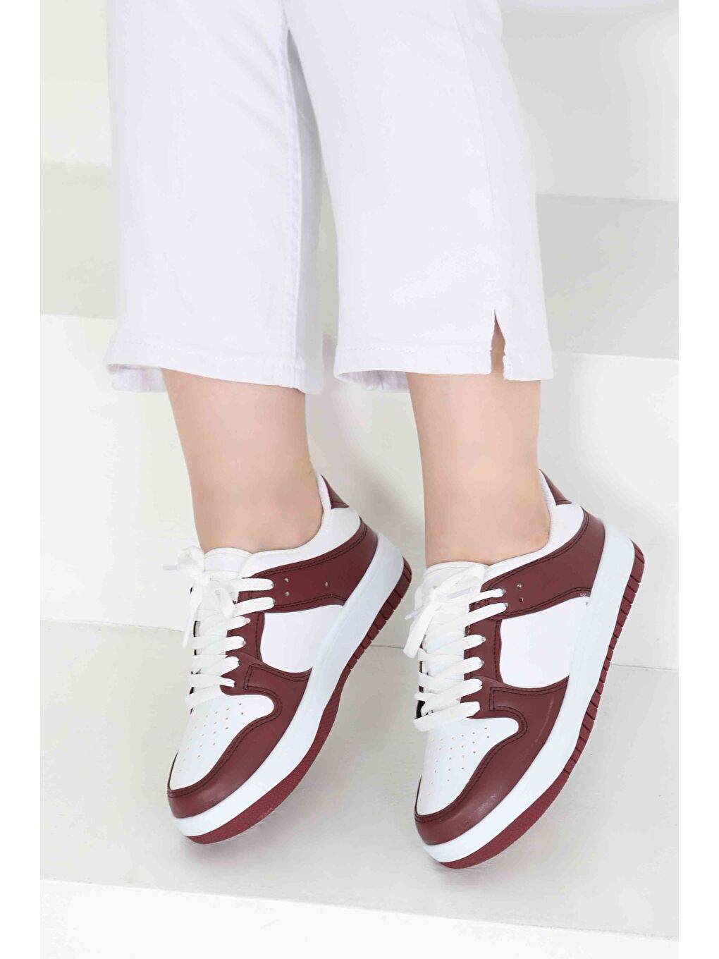 Kadın Bordo Spor Ayakkabı - 27090-2