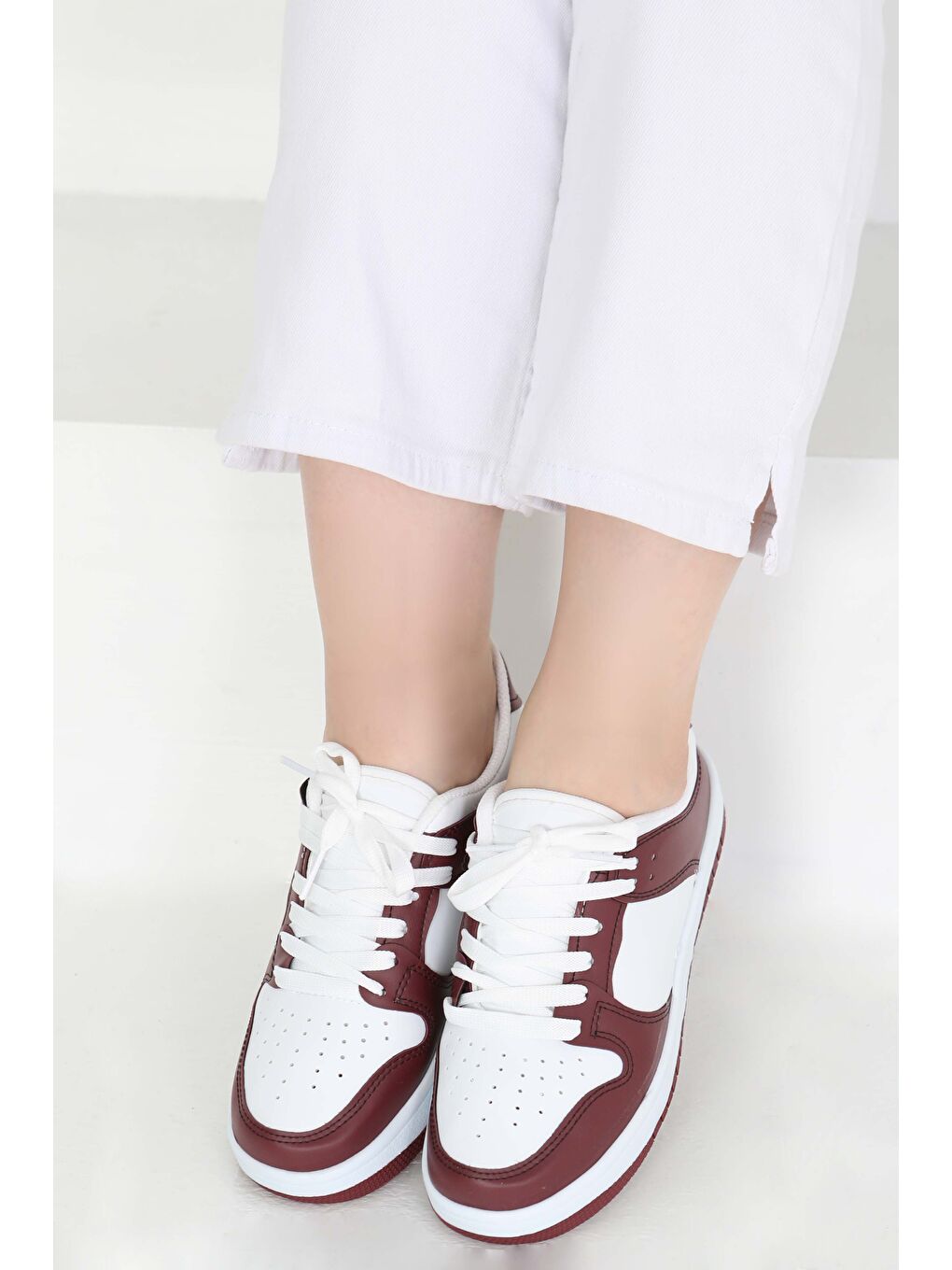 Kadın Bordo Spor Ayakkabı - 27090-3