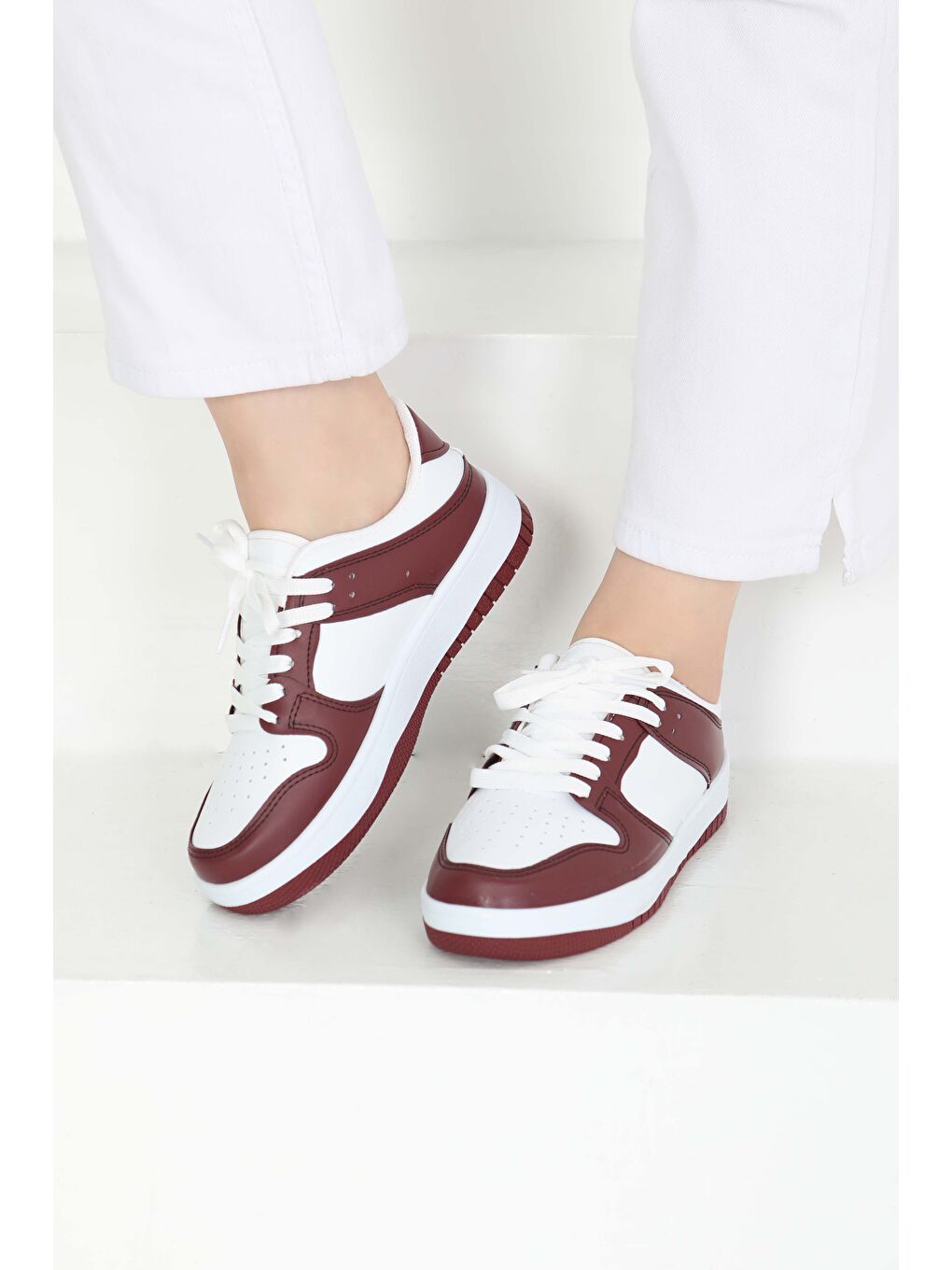 Kadın Bordo Spor Ayakkabı - 27090-4