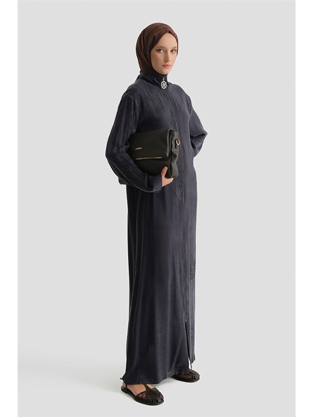 Fermuarlı Kupra Ferace İndigo-2