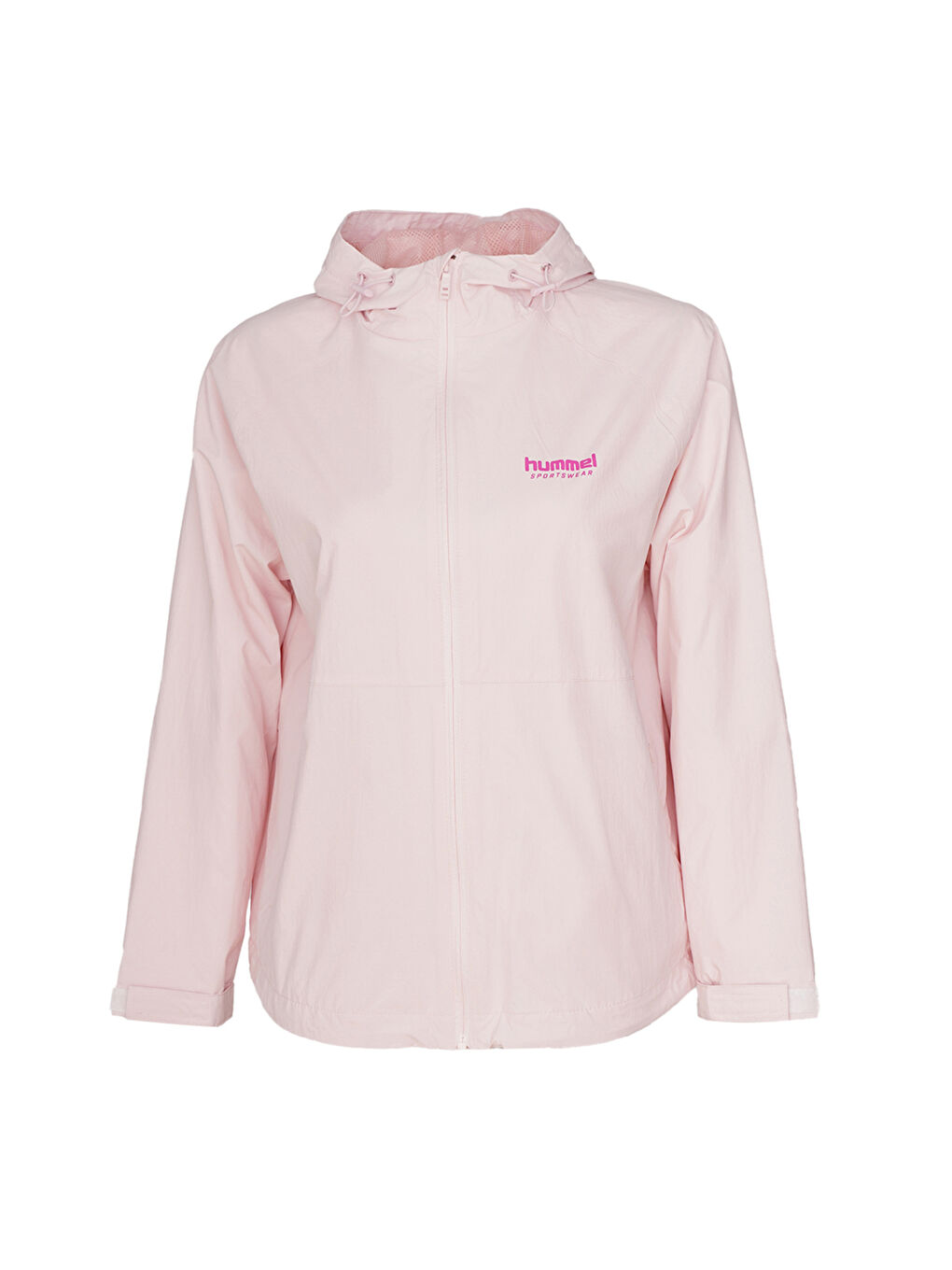 Ruso Kadın Pembe Kapüşonlu Ceket