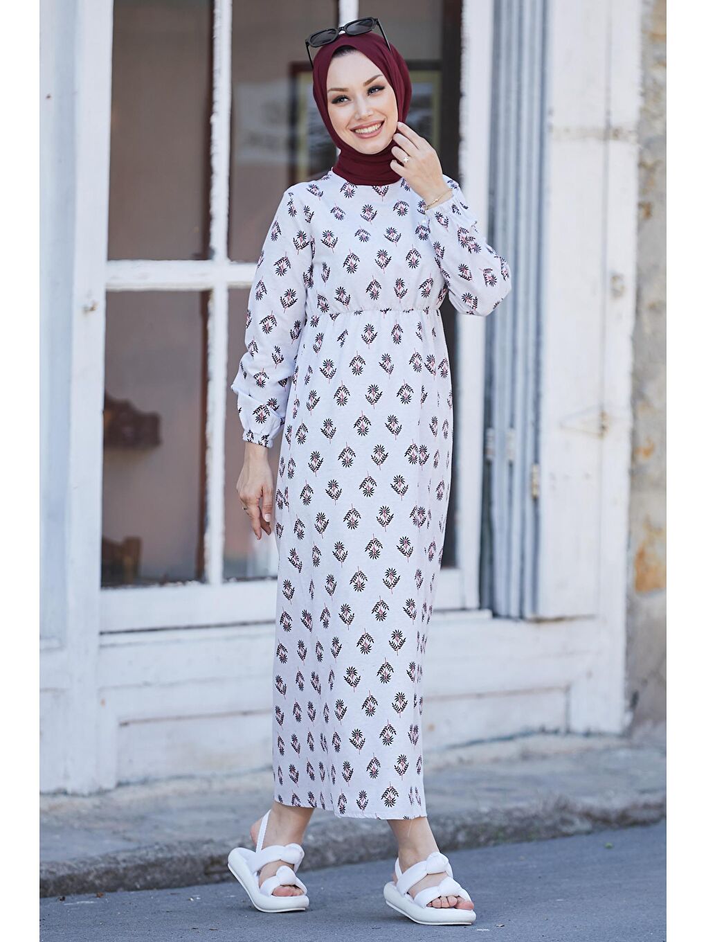 Bisiklet Yaka Kadın Siyah Elbise - 10350-4