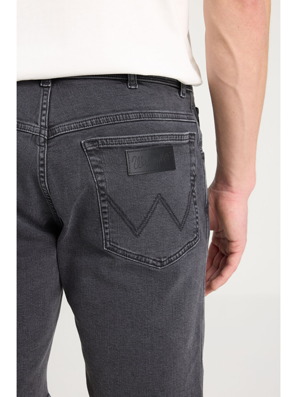 Gri Texas Regular Fit Normal Kesim Normal Bel Esnek Jean Şort-2