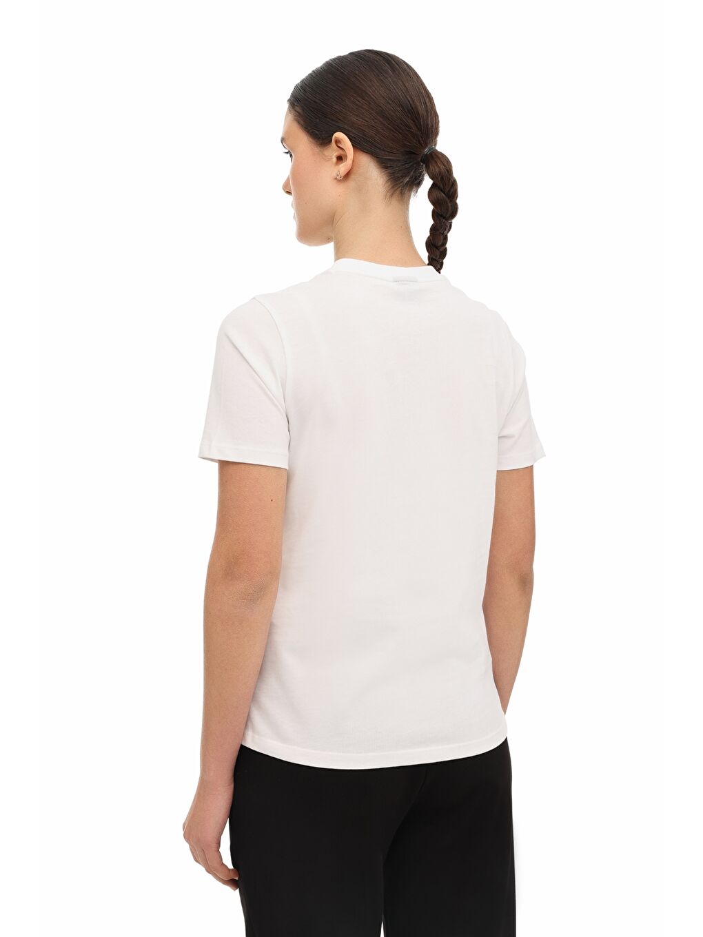 Bej WB 11ASYA-T 6FX Ekru Kadın Kısa Kol T-Shirt-1