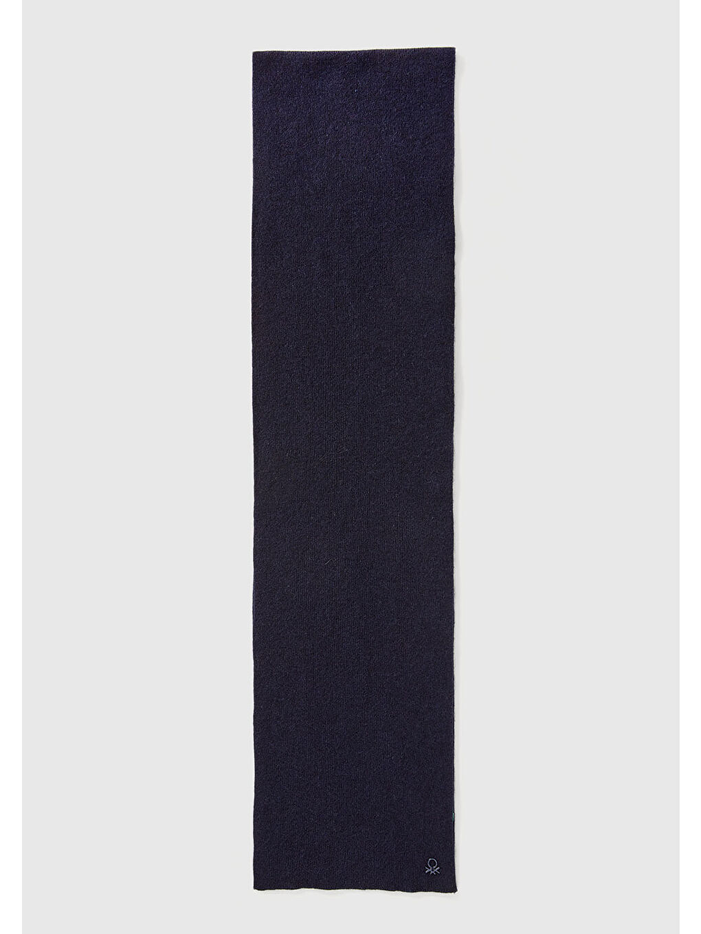 Kız Çocuk Lacivert Yün ve Viskoz Karışımlı Logo Nakışlı Atkı-1