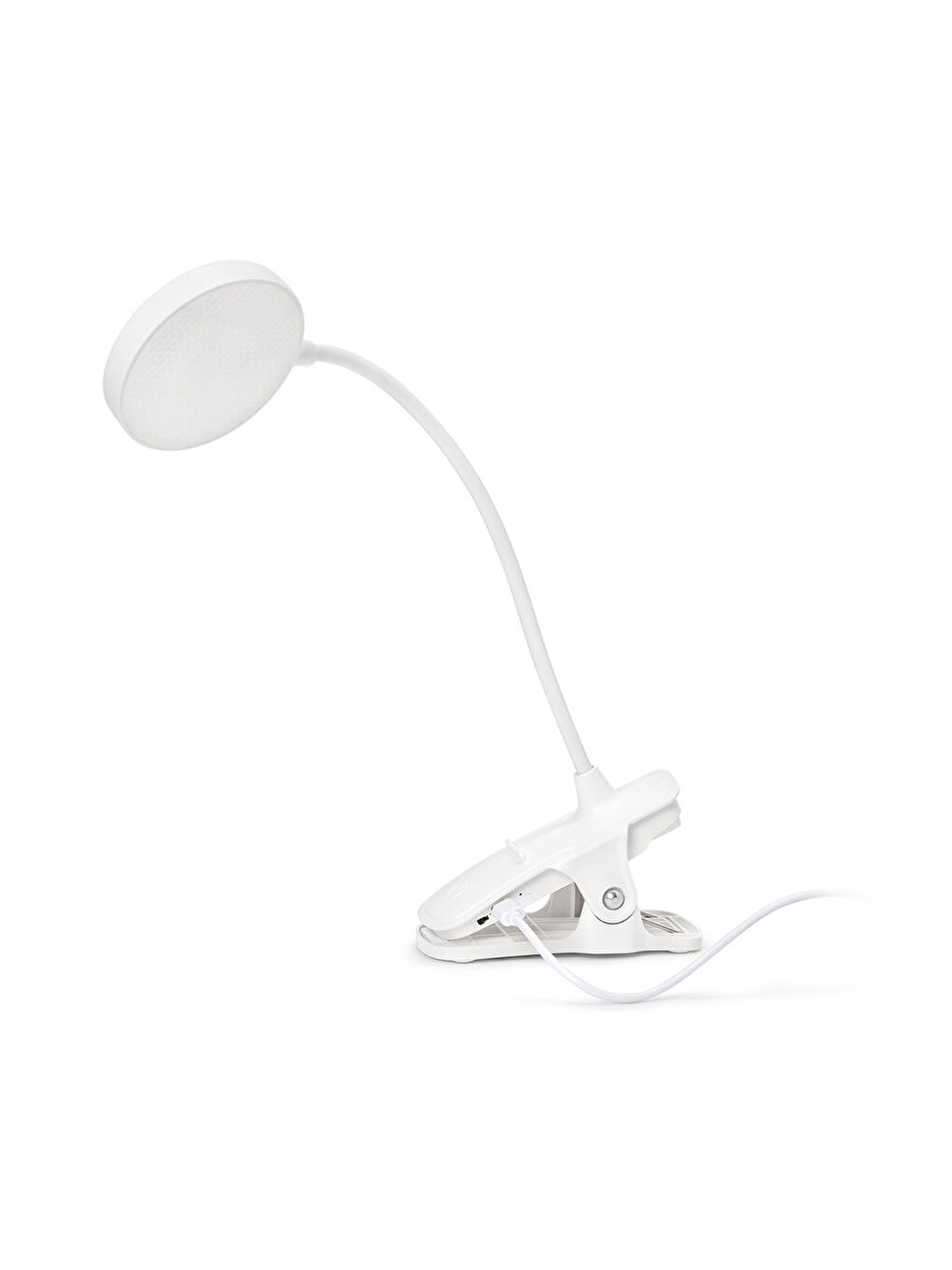 Beyaz Şarjlı Mandallı Led Lamba-1