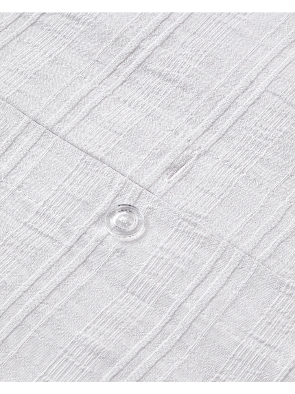 Breezy Escape Pamuk Ekose Çift Kişilik Nevresim Takımı 200x220 cm Beyaz-6