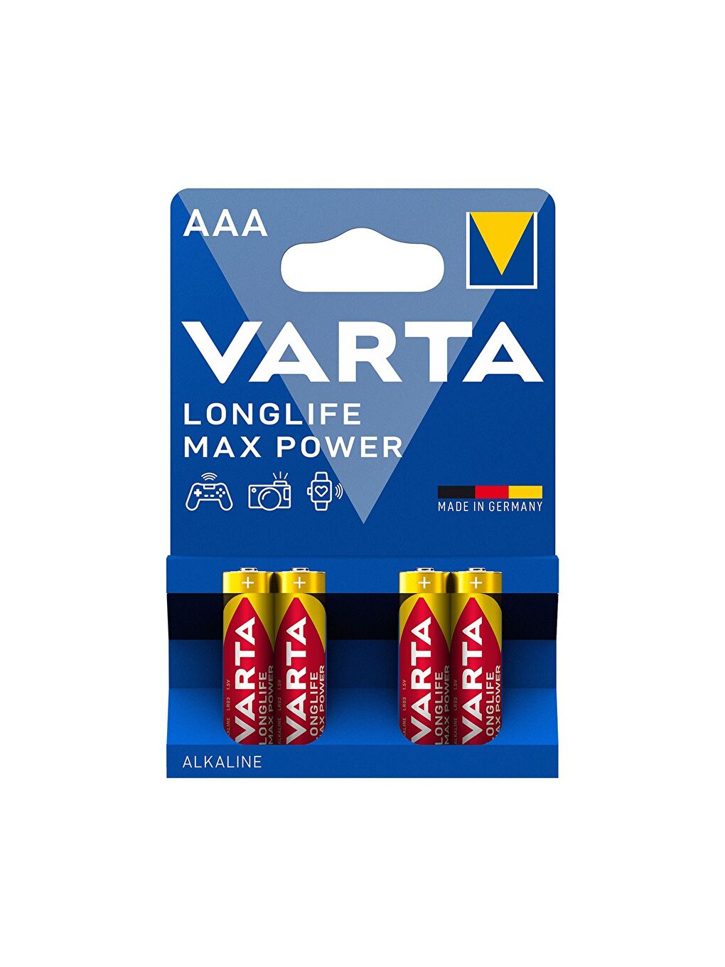 Varta Karışık Longlife 4'lü Max Power İnce Pil AAA