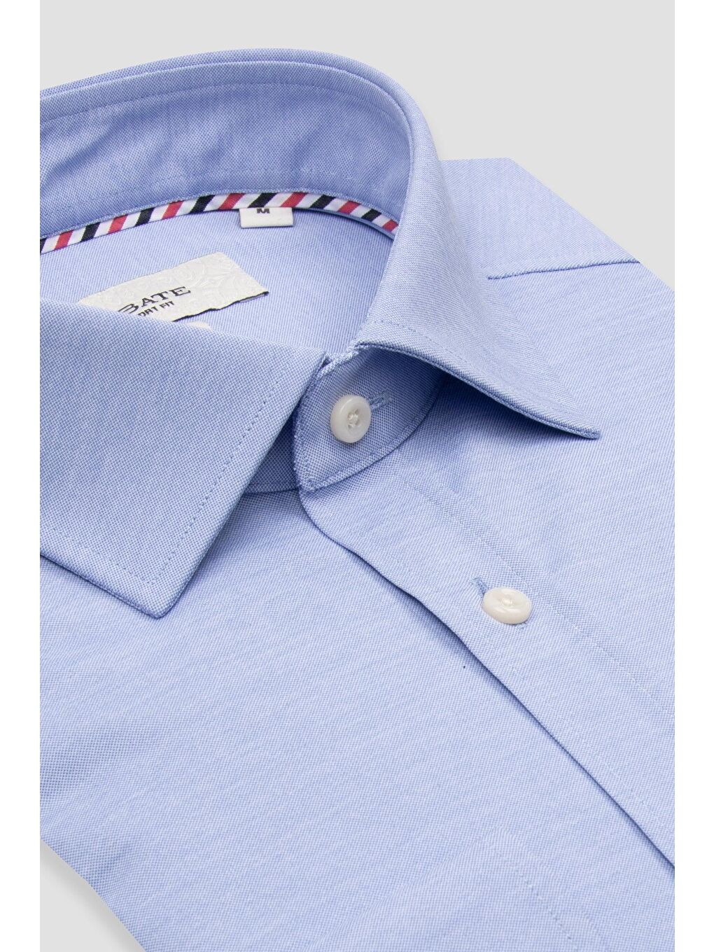 Rico Jersey Pamuk Karışımlı Comfort Fit Açık Mavi Klasik Yaka Erkek Düz Gömlek-1