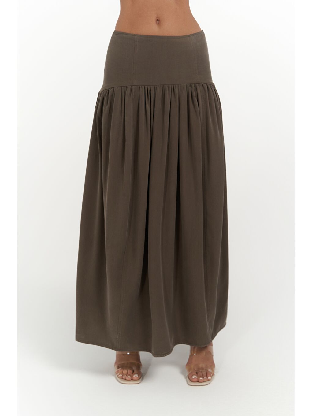 Kahverengi Ginevra Kahve Gömlek Etek Takım-5