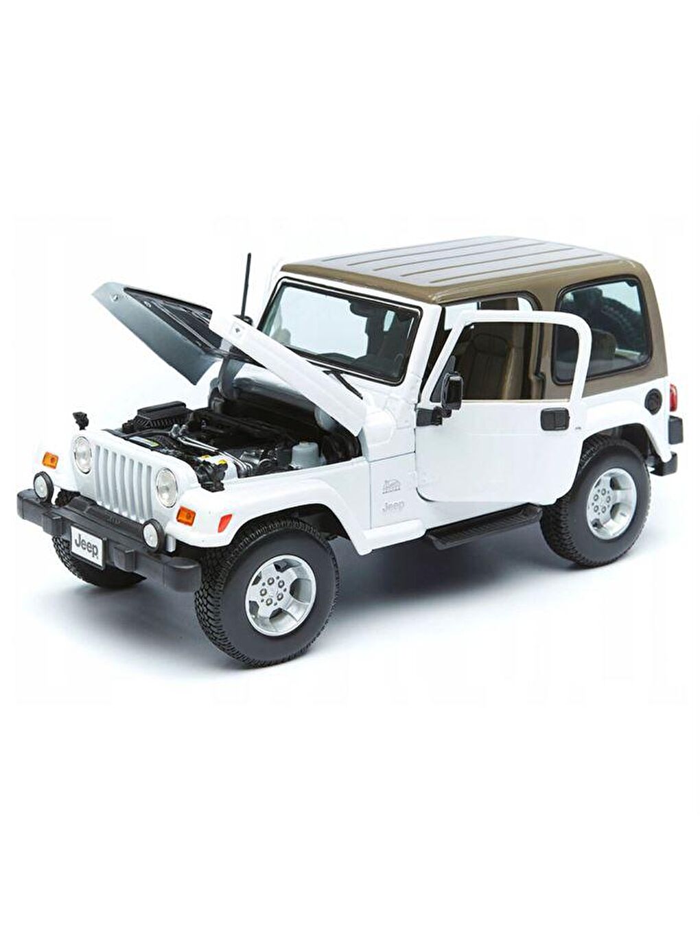 Maisto Karışık 1/18 Jeep Wrangler Sahara - Beyaz