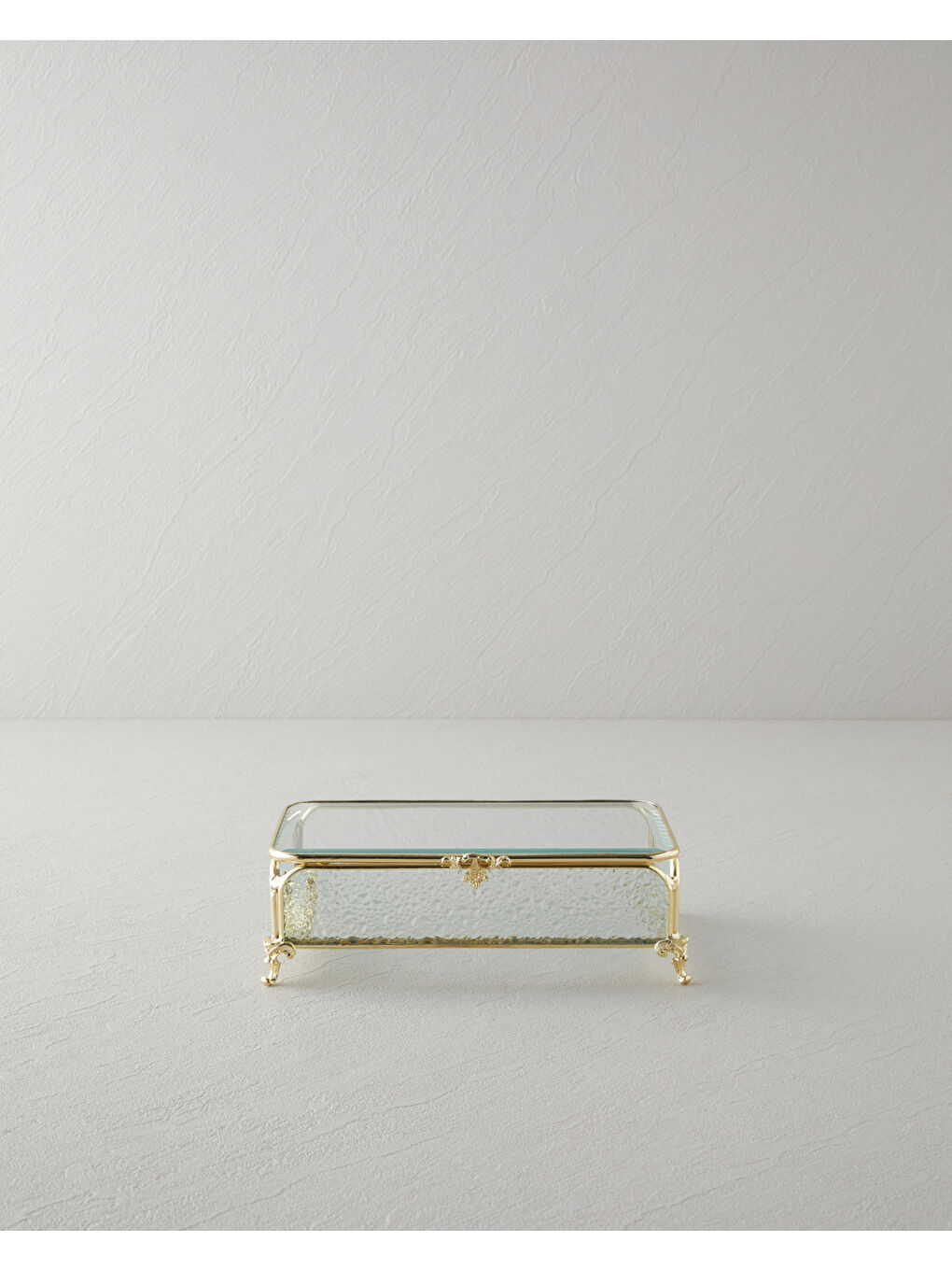 Sarı Rina Dekoratif Kutu 18x12x6 cm Gold