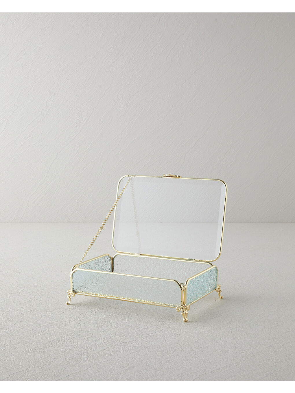 Sarı Rina Dekoratif Kutu 18x12x6 cm Gold-1