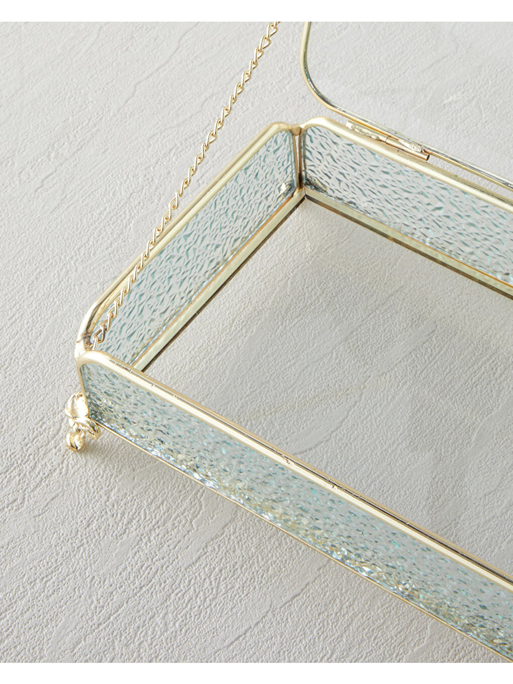 Sarı Rina Dekoratif Kutu 18x12x6 cm Gold-2