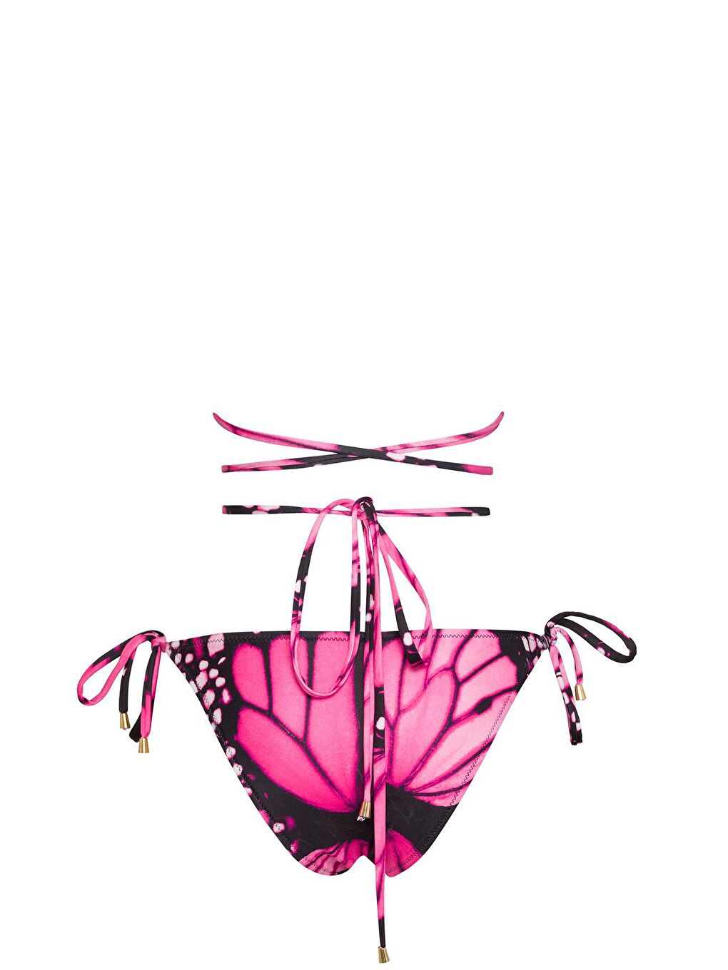 Karışık Brezilya Üçgen İpli Bikini Takım 2-1