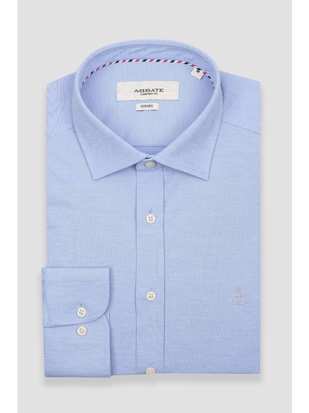 Rico Jersey Pamuk Karışımlı Comfort Fit Açık Mavi Klasik Yaka Erkek Düz Gömlek-4