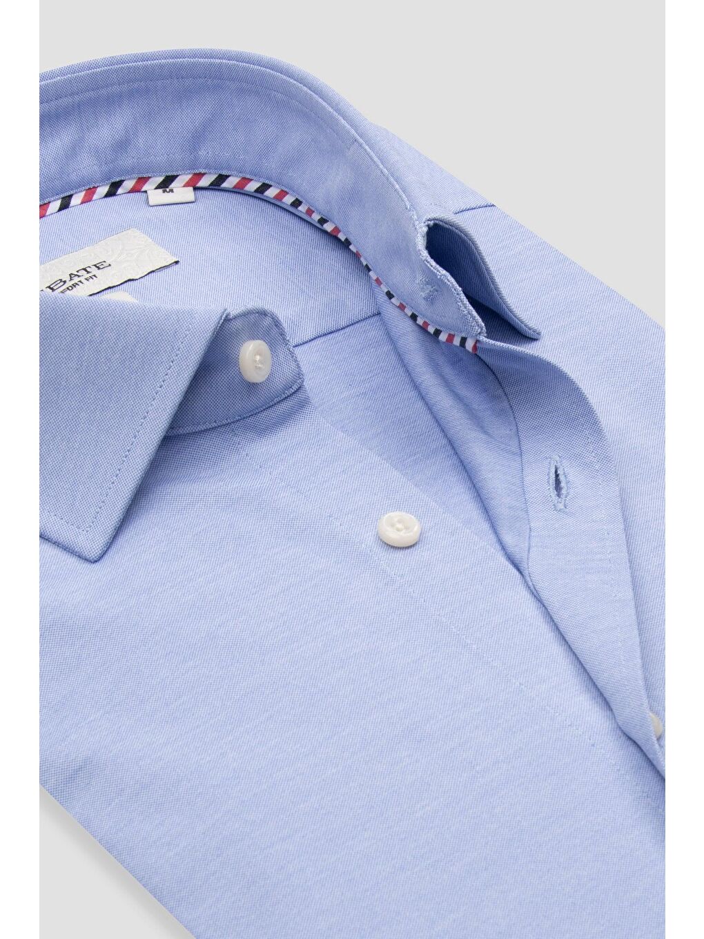 Rico Jersey Pamuk Karışımlı Comfort Fit Açık Mavi Klasik Yaka Erkek Düz Gömlek-5