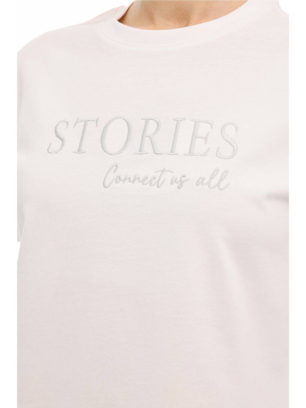 Bej WL 11STORY 6FX Ekru Kadın Kısa Kol T-Shirt-3