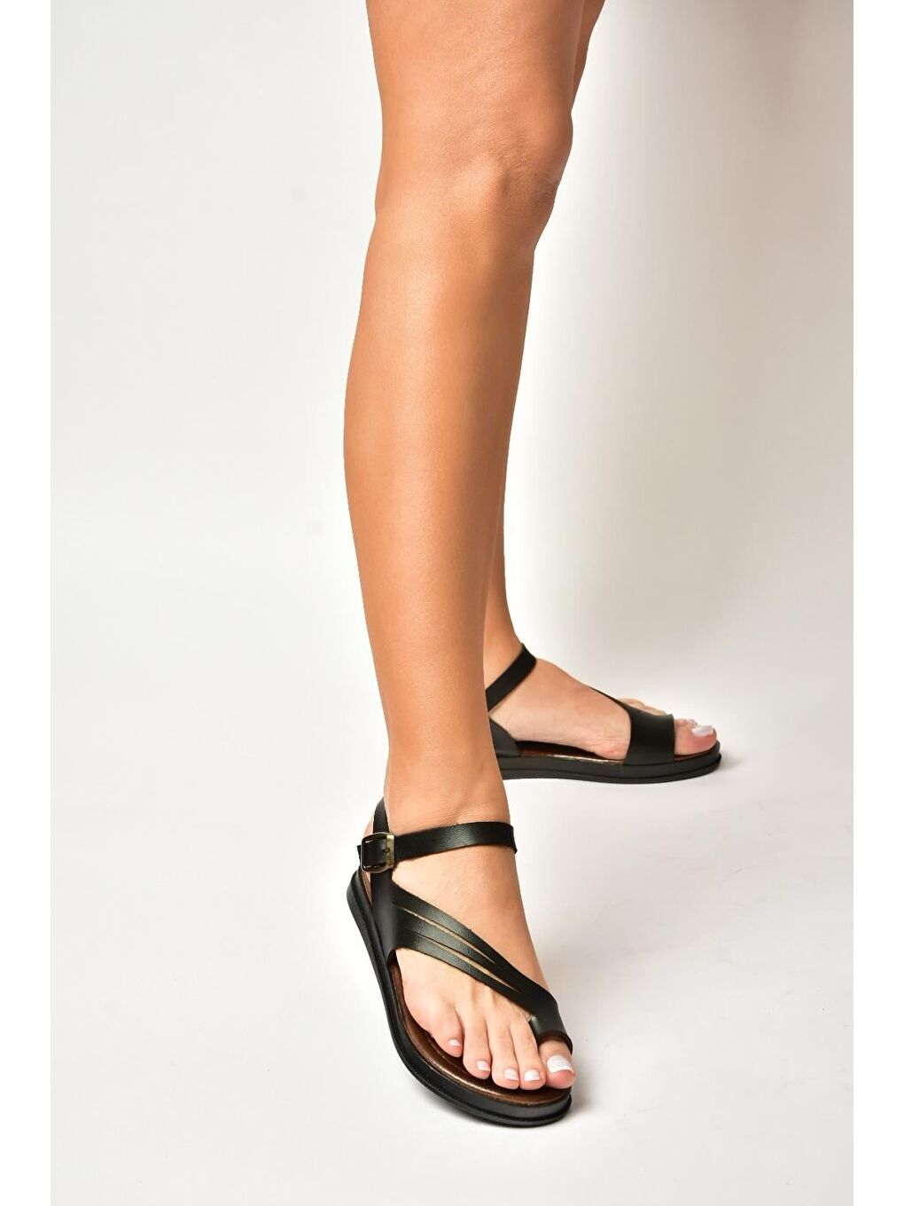 Siyah Kadın Sandalet U390903603-4