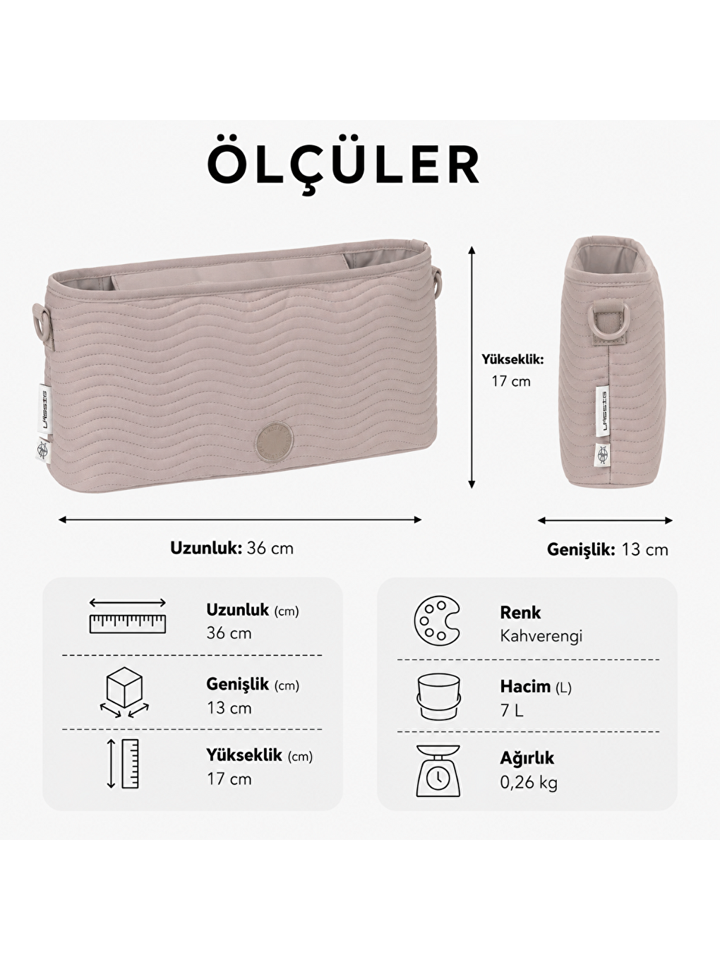 Buggy Bebek Arabası Organizer Çanta Mushroom-5