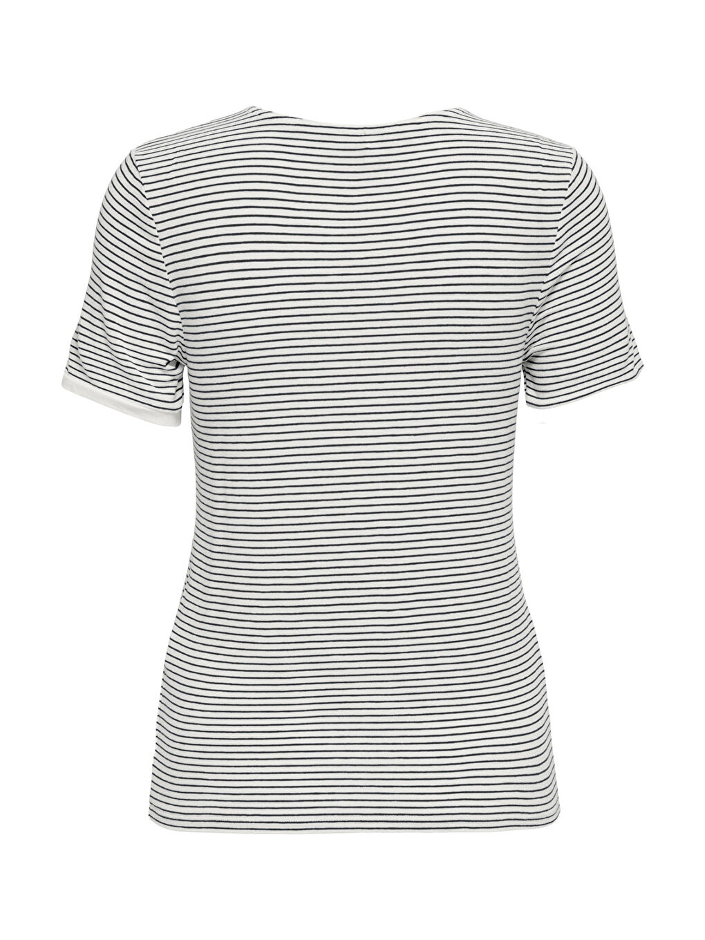 Lila Onltine Çizgili Fitted Bisiklet Yaka Kadın T Shirt 15315406-1