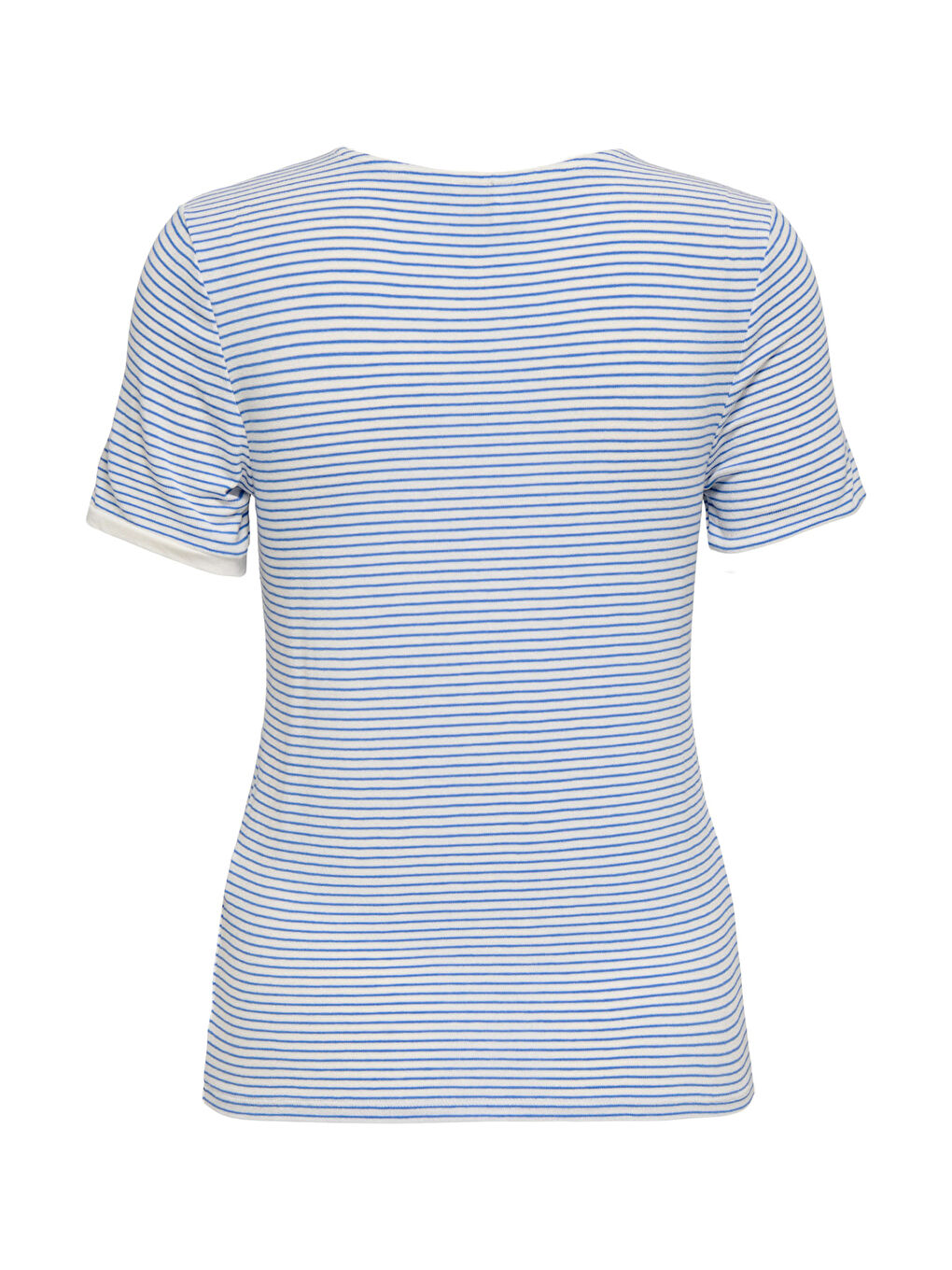 Mavi Onltine Çizgili Fitted Bisiklet Yaka Kadın T Shirt 15315406-1