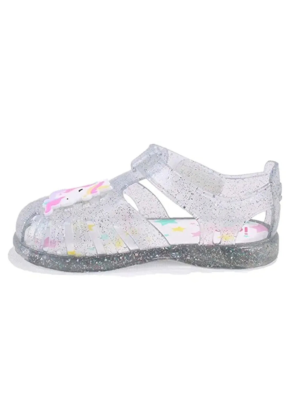 Pembe Kız Bebek Sandalet SS10341 S10341 TOBBY UNICORNIO 387-Tr.Fucsia Multi Glitter 20-26-1