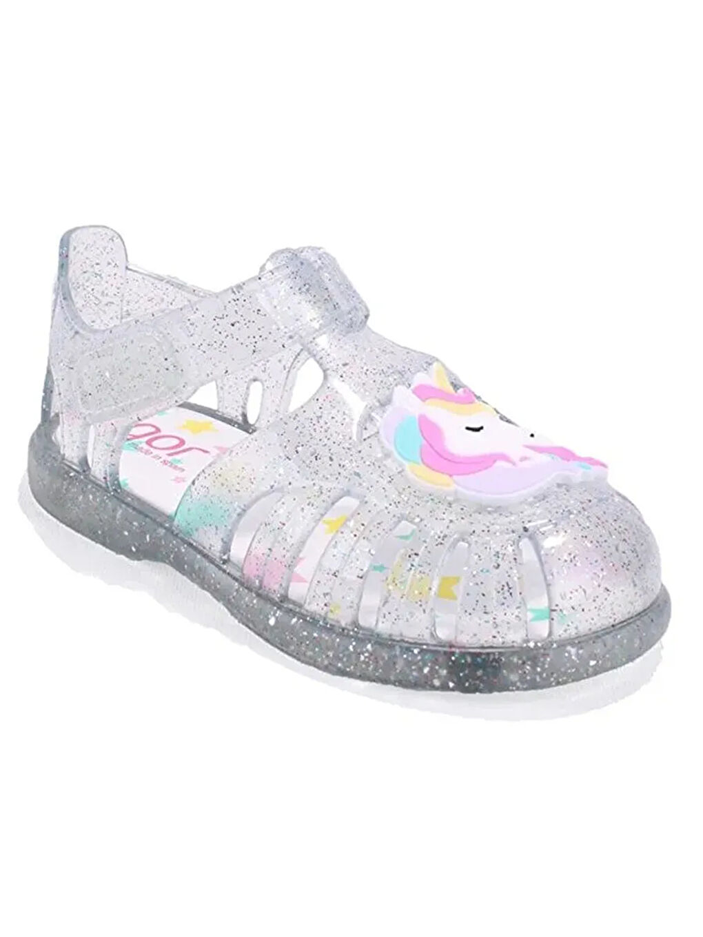 Pembe Kız Bebek Sandalet SS10341 S10341 TOBBY UNICORNIO 387-Tr.Fucsia Multi Glitter 20-26-2