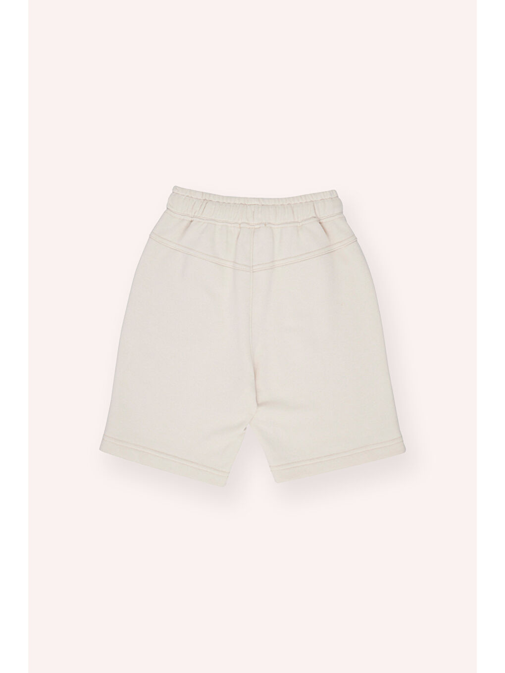 Erkek Çocuk Cepli Örme Şort Bej-5