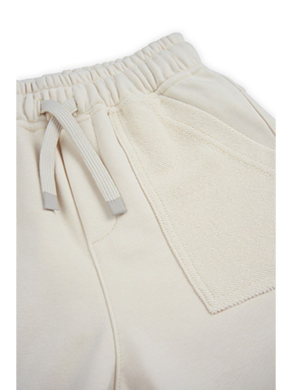 Erkek Çocuk Cepli Örme Şort Bej-8