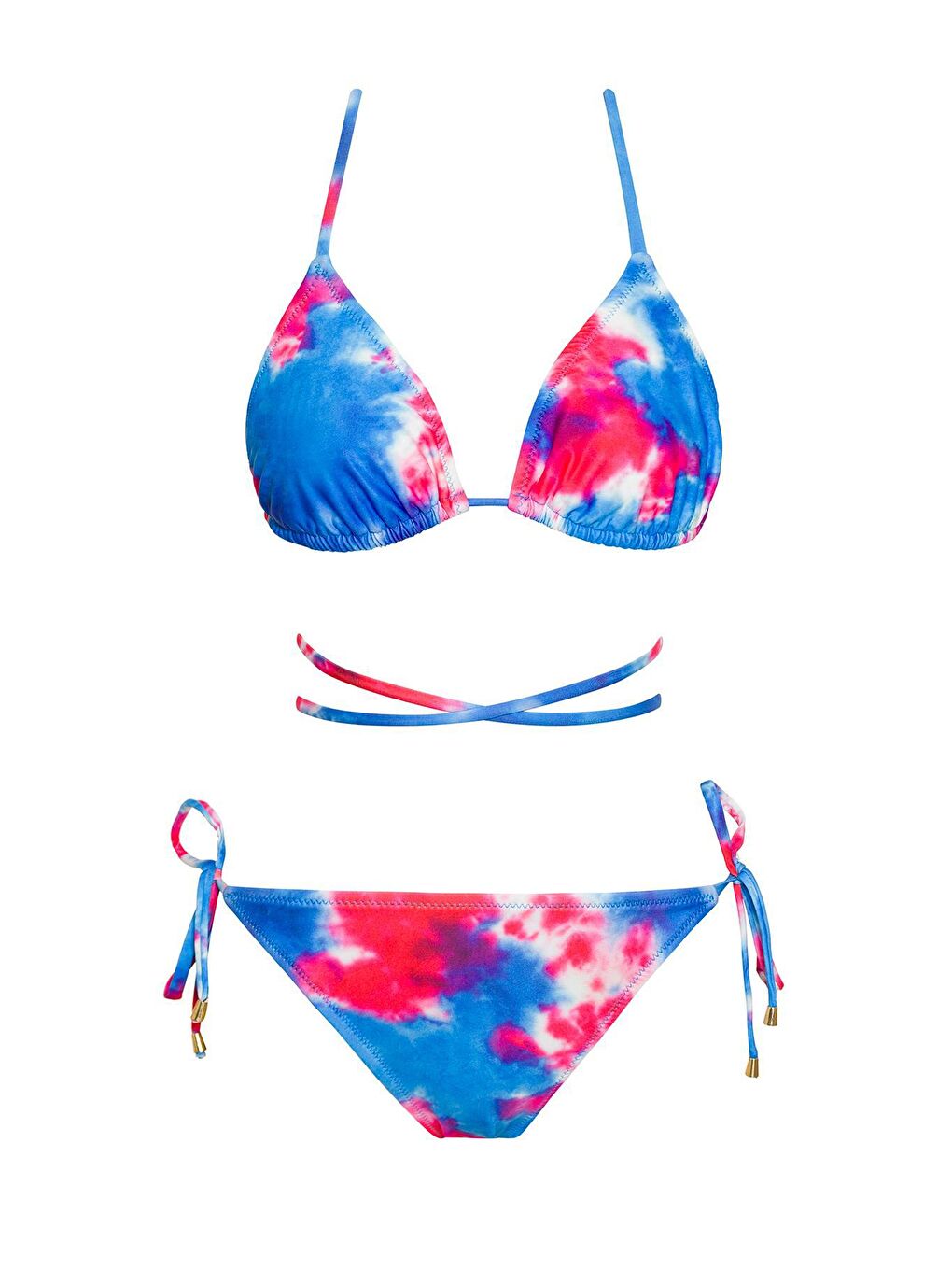 SAILOR moda Saks Brezilya Üçgen İpli Bikini Takım 2