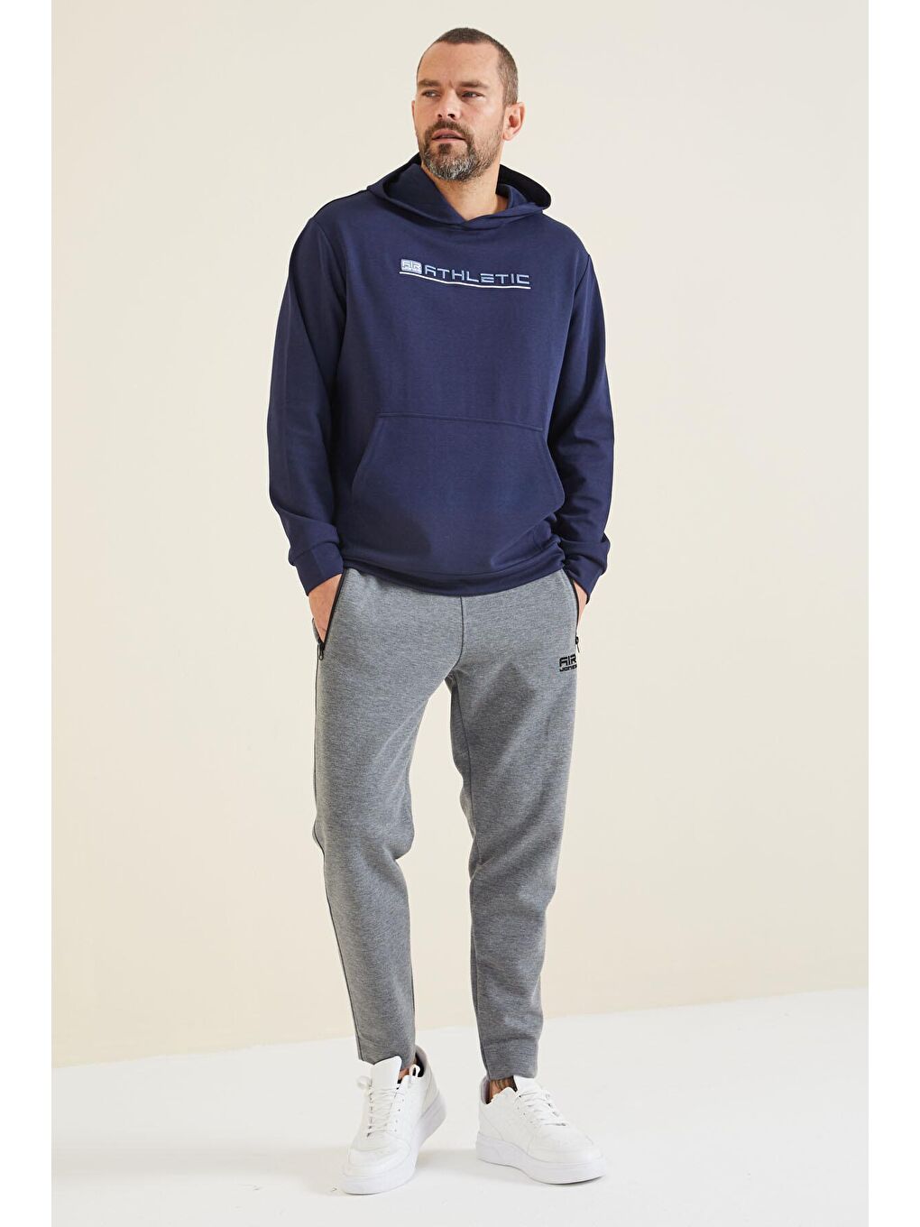 AIR JONES Barry Gri Melanj Jogger Erkek Eşofman Alt - 84984