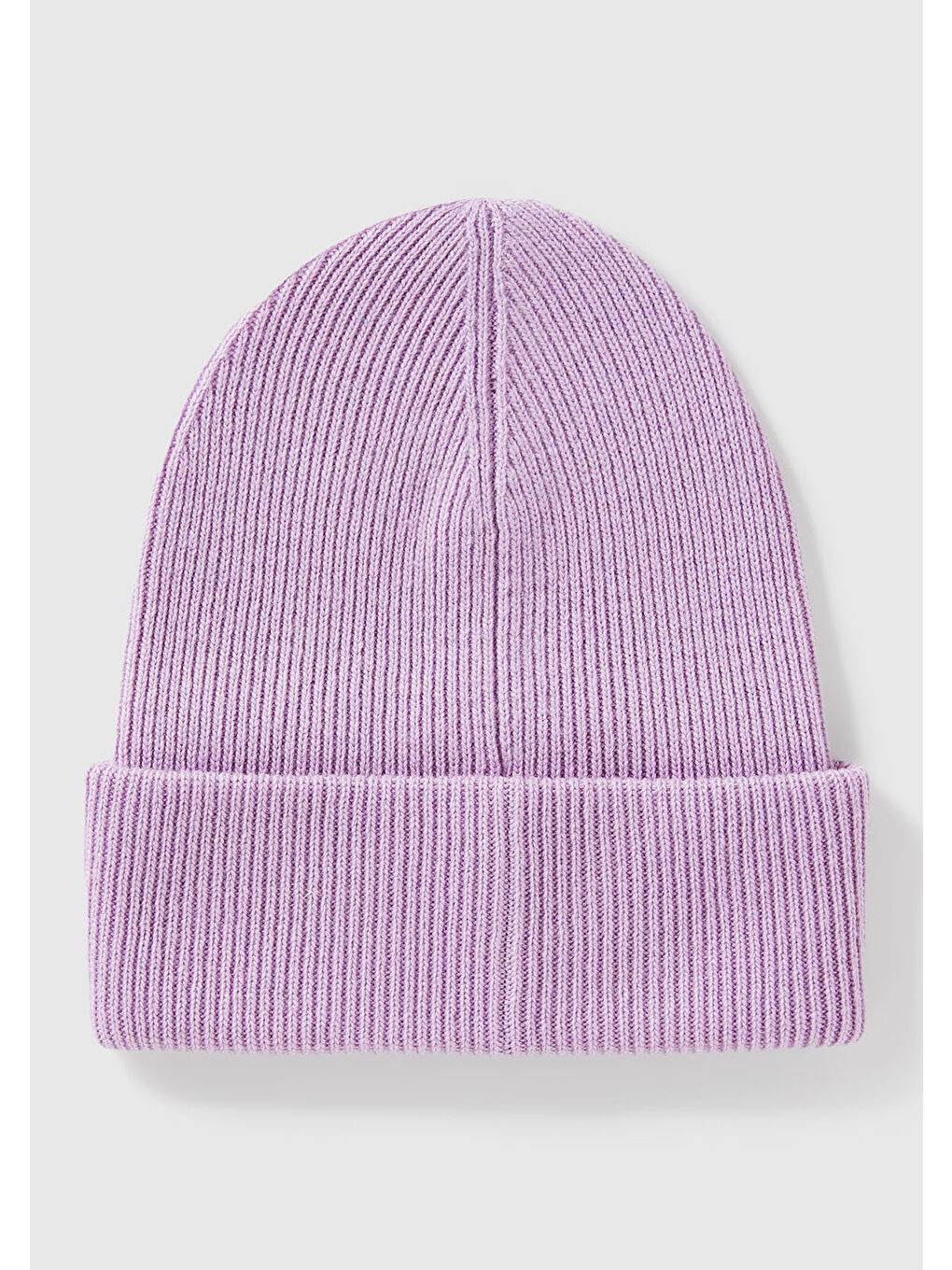 Kız Çocuk Lila Yün ve Viskoz Karışımlı Logo Nakışlı Bere-1