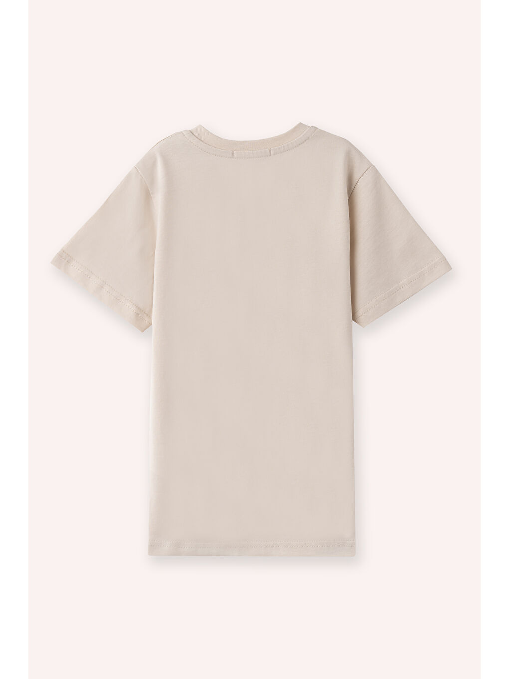 Bej Erkek Çocuk T-Shirt Beyaz-2