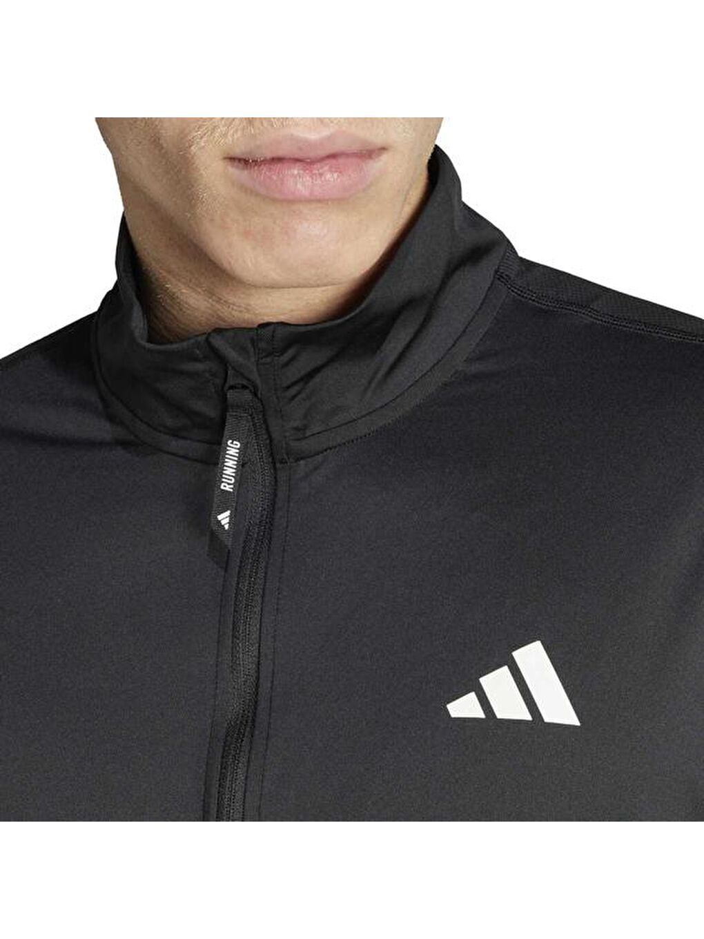 Own The Run B Erkek Siyah Dik Yaka Sweatshirt-2