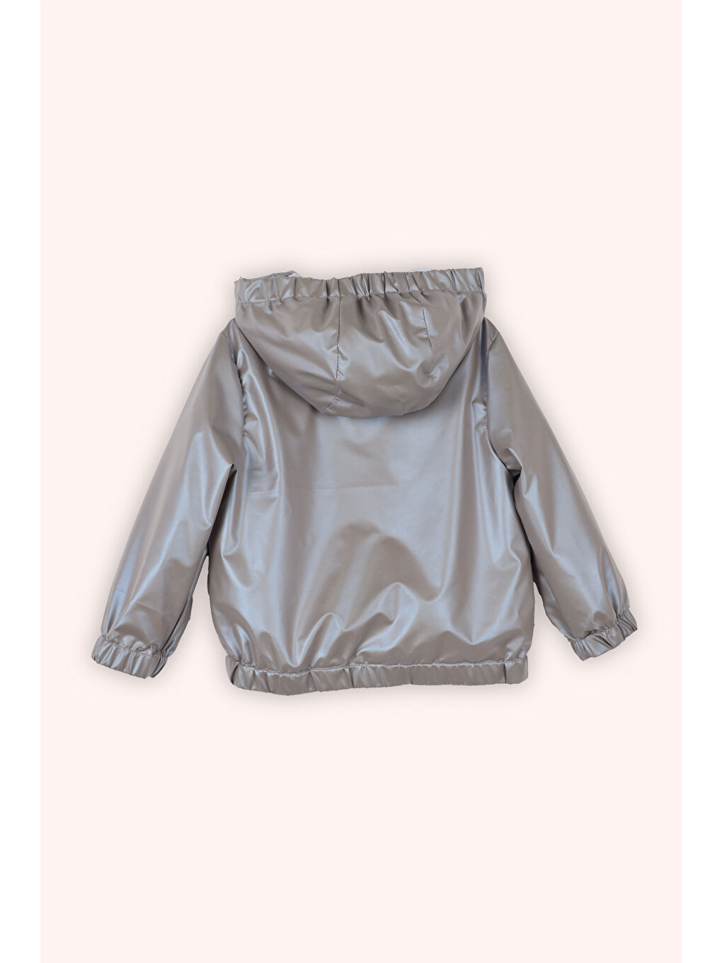 Kız Çocuk Kapüşonlu Yağmurluk Lila-2