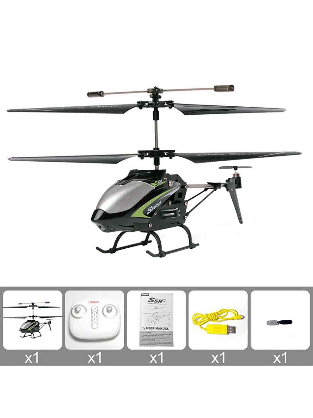 Seher Oyuncak Uzaktan Kumandalı Helikopter - Yeşil