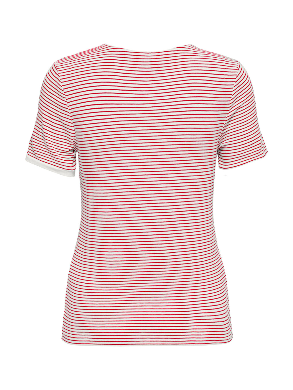 Lila Onltine Çizgili Fitted Bisiklet Yaka Kadın T Shirt 15315406-1