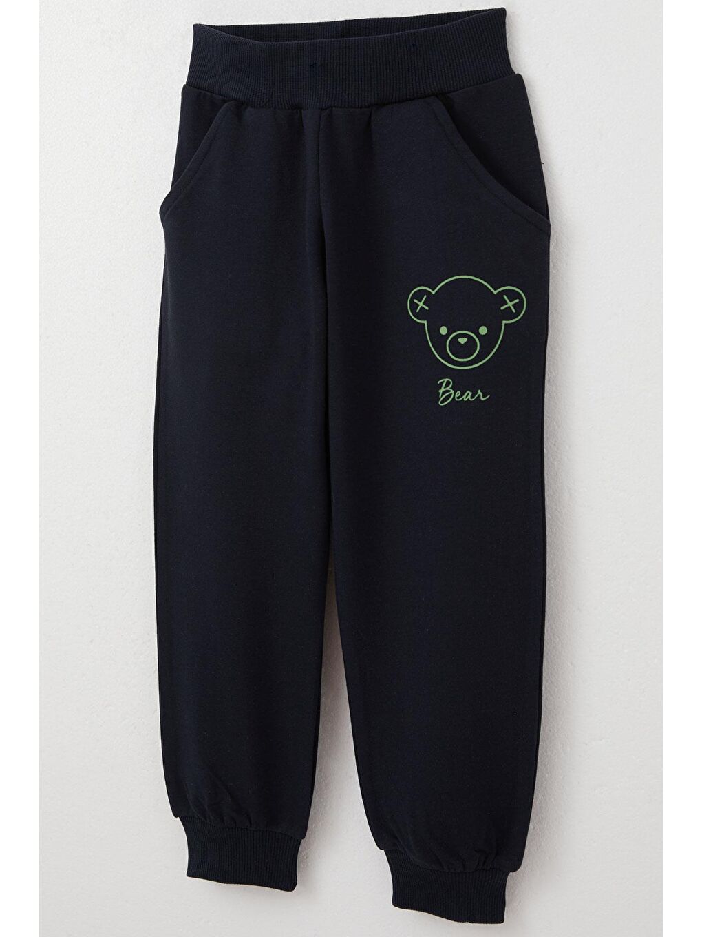 Erkek Çocuk Eşofman Takım Sevimli Ayıcık Baskılı Mint Yeşili (1-4 Yaş)-6