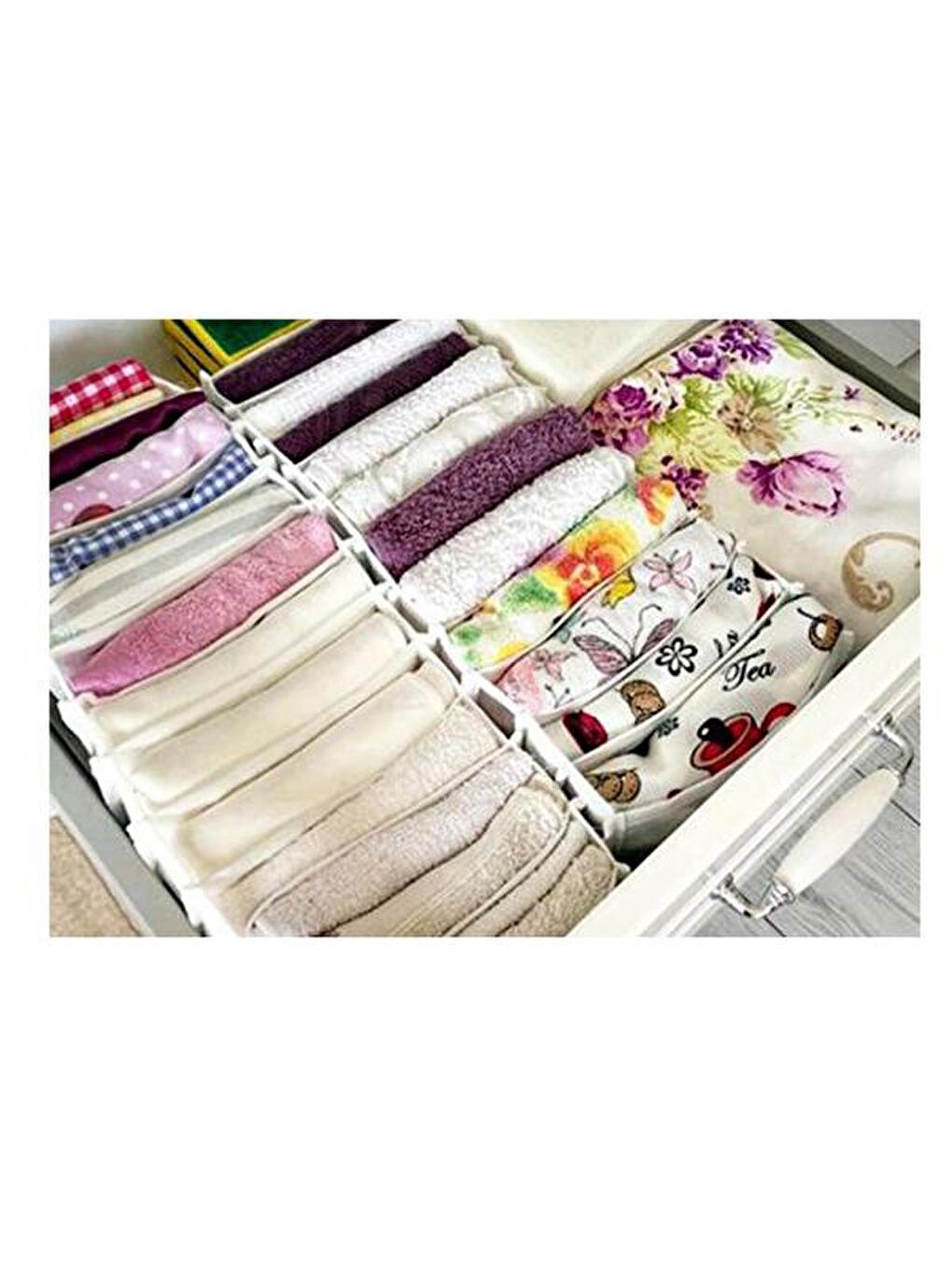 Gri Akordeon Çekmece İçi Organizer - L-2