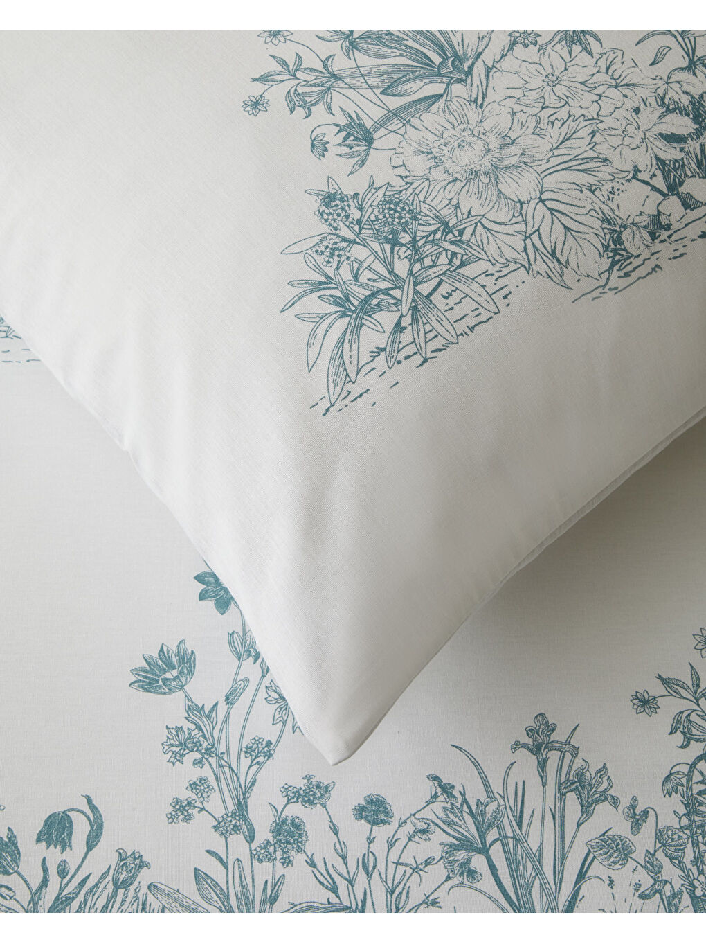 Jouyline Pamuk Çift Kişilik Nevresim Takımı 200x220 cm Yeşil-3