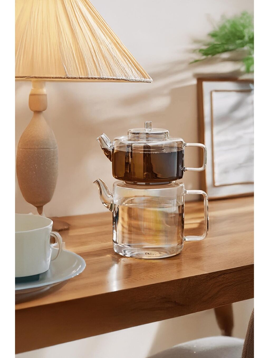 Renksiz Tobby Amber Borosilikat Çaydanlık 1.1l 1.75l