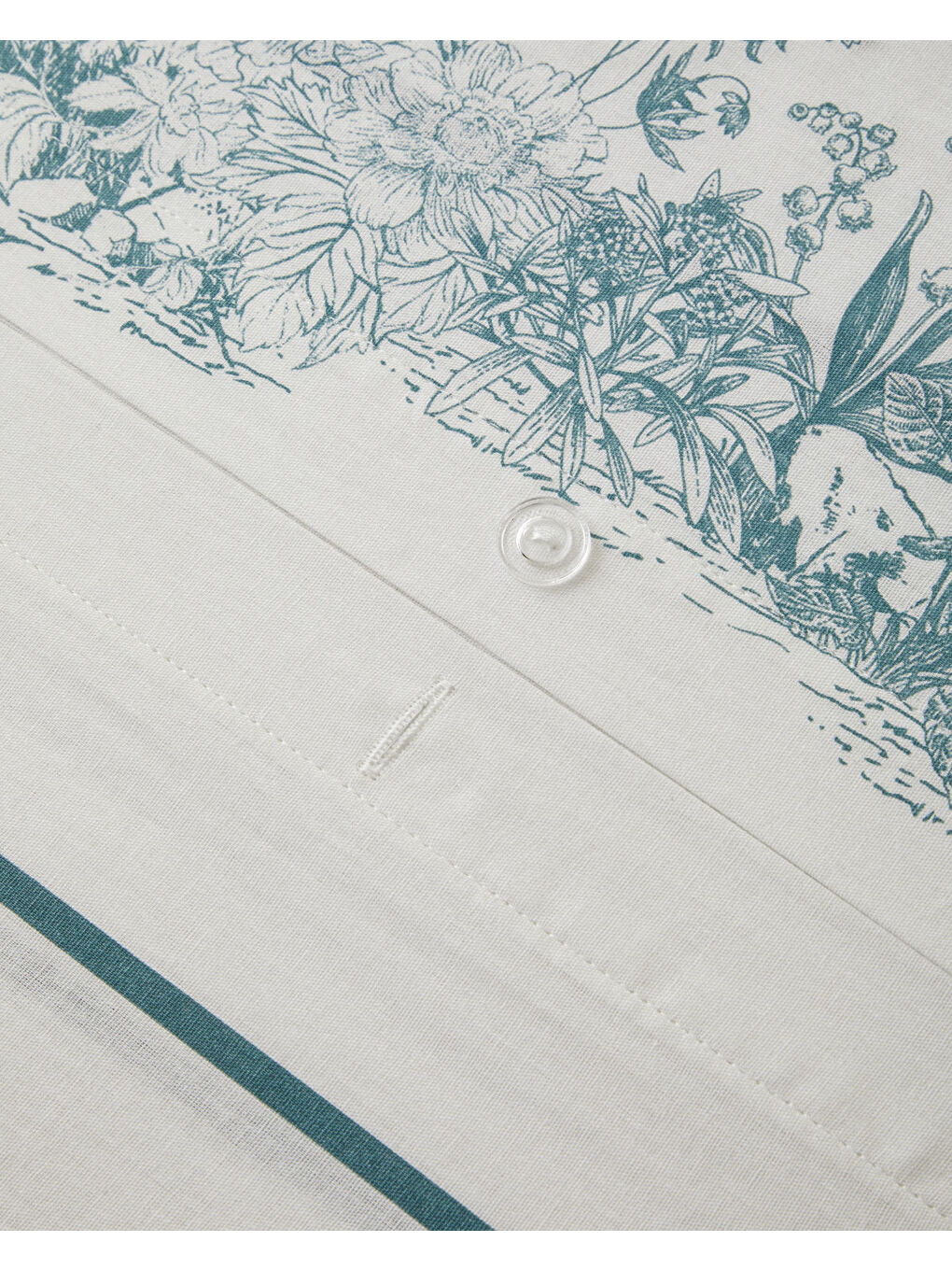 Jouyline Pamuk Çift Kişilik Nevresim Takımı 200x220 cm Yeşil-6