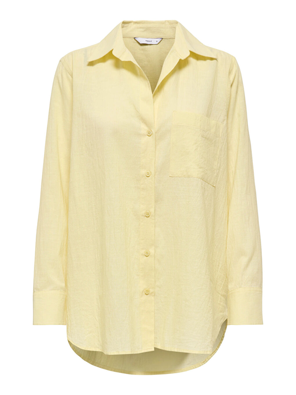 Sarı Onlsalina Pamuklu Regular Fit Klasik Yaka Tek Cepli Gömlek 15335255